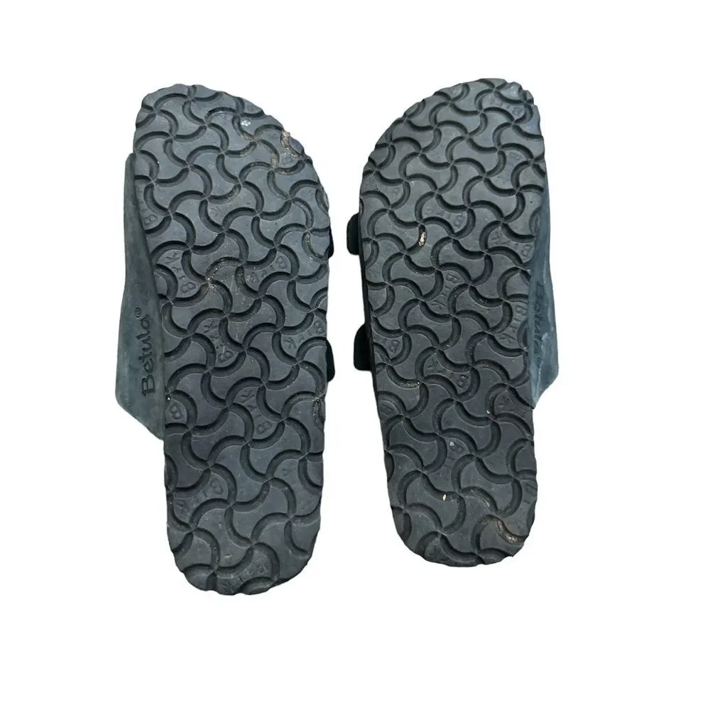 Birkenstock suede strap sandals